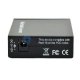 Une paire de 1000M fibre unique 1490/1550nm 60km alimentation externe Mini convertisseur de média Gigabit