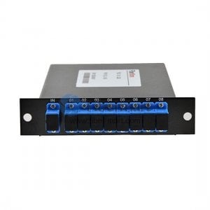 Séparateur PLC à fibre 1x8 avec boîte métallique LGX standard