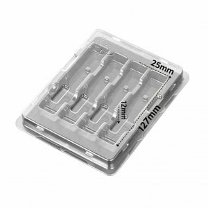 Clamshell-Box aus Kunststoff für 4count QSFP+ QSFP28 XFP-Transceiver