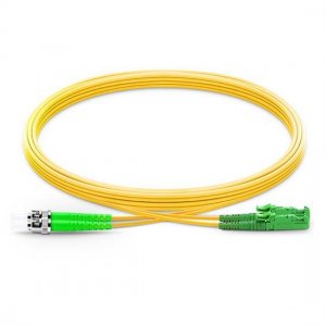 ST APC to LSH APC Duplex PVC/LSZH/OFNP 9/125 Single Mode Fiber Patch Cable