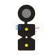 2 Fibres Single-mode FRP Force membre Messenger Fil LSZH FTTH Drop Câble-GJXFH