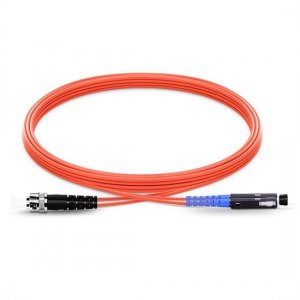 ST to MU Duplex PVC/LSZH/OFNP OM1 Multimode Fiber Optic Patch Cable