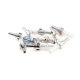 Virola cerâmica monomodo OD de 2,5 mm com flange para conector de fibra SC/APC 1,0 um
