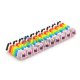 10pcs/lot Colour Label Numberic Cable Wire Marker Identification for Cat6 Printing Type