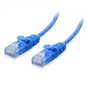 Cat6 Snagless Ungeschirmtes (UTP) Slim Ethernet Netzwerk Patchkabel, blaues PVC, 1m (3.28ft)