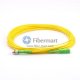 ST/APC to SC/APC Plenum(OFNP) Simplex 9/125 Single-mode Fiber Patch Cable