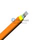12 Fibras 50 / 125μm Multimodo OM3 Multi-Núcleo Interior Fita Plana De Fibra Óptica Cabo-GJFDBV