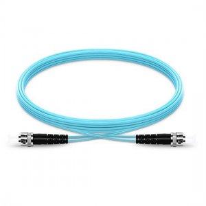 ST対STデュプレックスPVC/LSZH/OFNP OM4マルチモード光ファイバパッチケーブル