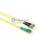 LC/APC to ST/UPC Plenum(OFNP) Duplex 9/125 Single-mode Fiber Patch Cable