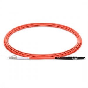 SMA905 to LC Simplex PVC/LSZH/OFNP OM1 Multimode Fiber Optic Patch Cable