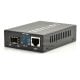 10/100/1000M Convertisseur de média fibre optique Ethernet 1SFP + 1RJ45