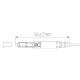 LC UPC Multimode Simplex 1,6 mm Boot LC-Glasfaserstecker Magenta