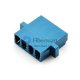 Adaptador de fibra plástica de LC/UPC a LC/UPC de 4 núcleos