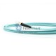 SC-ST Plenum(OFNP) Simplex OM4 Multimode Fiber Patch Cable