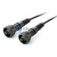 12 Fasern IP67 MPO zu IP67 MPO Singlemode wasserdichtes LWL--Kabel
