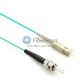 SC-ST Plenum(OFNP) Simplex OM4 Multimode Fiber Patch Cable