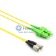 SC/APC to FC/UPC Plenum(OFNP) Duplex 9/125 Single-mode Fiber Patch Cable