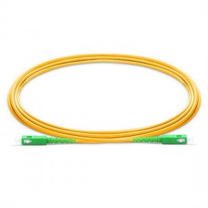 30M SC APC to SC APC Simplex 2.0mm PVC(OFNR) 9/125 Single Mode Fiber Patch Cable