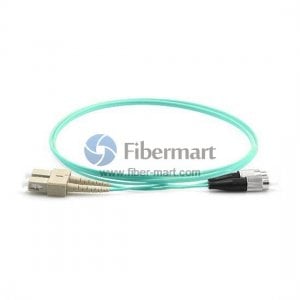 FC-SC Duplex OM4 Multimode Fiber Patch Cable