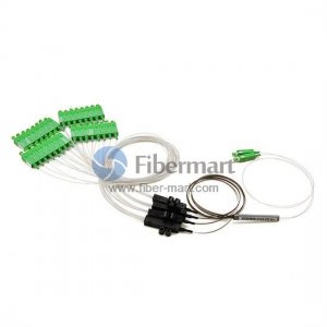 2x32 Fibra PLC Divisor com Kits Fan-out