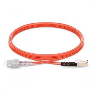 Câble de raccordement à fibre optique multimode OM2 SC vers LSH Duplex PVC/LSZH/OFNP