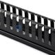 1U Single-side Horizontal Cable Management Panel with Plastic HHT-LXB