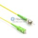 SC/APC auf ST/APC Singlemode 9/125 Simplex-Glasfaser-Patchkabel