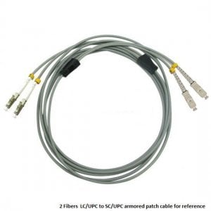 Custom ST to ST 12 Fibers OM3 Multimode Armored Breakout Cable 3.0mm Legs