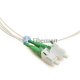 1x2 Fibra PLC Divisor com Kits Fan-out