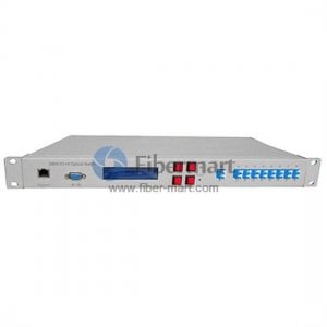 1x6 Optical Switch 1RU Rack Mount SM Nufern 460-HP Fiber 450nm-600nm AC220V+DC48V