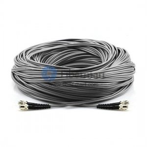 ST/UPC to ST/UPC Duplex Multimode OM1 Armored Patch Cable