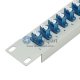 24 Ports LC Industriestandard-Stil 1U 19' Glasfaser-Patchpanel