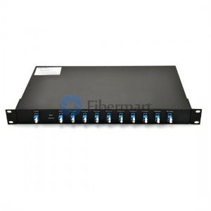 MUX DEMUX CWDM Duplex 9 canaux 1RU 1270 nm à 1430 nm avec port moniteur et port Express