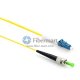 ST/APC to LC/UPC Plenum(OFNP) Simplex 9/125 Single-mode Fiber Patch Cable