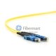 ST/APC to E2000/UPC Plenum(OFNP) Duplex 9/125 Single-mode Fiber Patch Cable