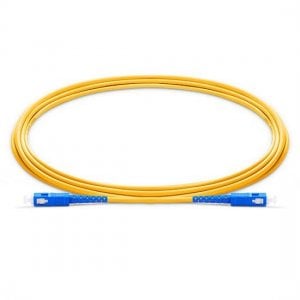 SC UPC to SC UPC Simplex PVC/LSZH/OFNP 9/125 Single Mode Fiber Patch Cable
