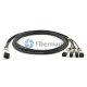 3m 인텔 X4DACBL3 호환 QSFP+ to 4SFP+ 패시브 브레이크아웃 구리 케이블