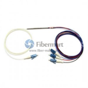 Divisor 1x3 FBT Divisor de fibra OM3 de ventana única de 900 μm