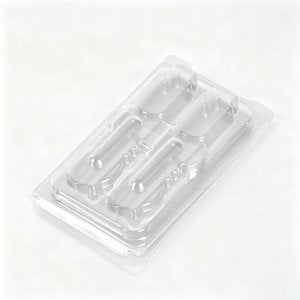 PET 付き 2 台の SFP SFP+ トランシーバー用 SFP クラムシェル ボックス