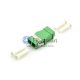 LC/APC to LC/APC Singlemode Duplex SC Type Plastic Fiber Adapter