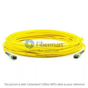 8 파이버 싱글모드 12 스트랜드 MTP 트렁크 케이블 3.0mm LSZH/라이저