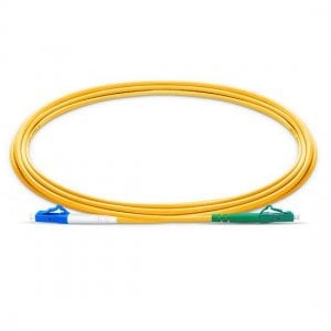 LC UPC - LC APC Simplex PVC/LSZH/OFNP 9/125 단일 모드 파이버 패치 케이블