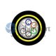 12 Fibers Single-mode Stranded Loose Tube Type PE Sheath ADSS Cable-Span 100M
