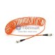 FC-FC Simplex 62.5 / 125um OM1 Curva multimodo Curl seguro Cable de conexión de fibra