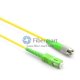 FC/APC to SC/APC Plenum(OFNP) Simplex 9/125 Single-mode Fiber Patch Cable