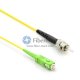 SC/APC から ST/UPC シングルモード 9/125 シンプレックス ファイバー パッチ ケーブル