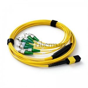 MPO-FC/APC 12 광섬유 편광 유지 브레이크아웃 케이블 PM1310/1550 팬더 슬로우 액시스
