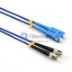 SC/UPC to ST/UPC Duplex Singlemode 9/125 Armored Patch Cable