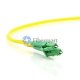 LC/APC to ST/UPC Plenum(OFNP) Duplex 9/125 Single-mode Fiber Patch Cable