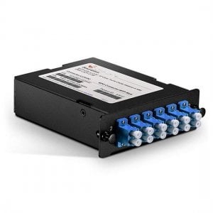 MTP to 6x LC/UPC Duplex, 0.35dB IL, Polarity A, 12 Fibers OS2 Single Mode MPO/MTP Cassette